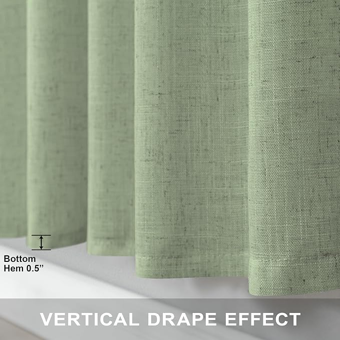 Sage Green Curtains 38 Inch Wide - Image 6