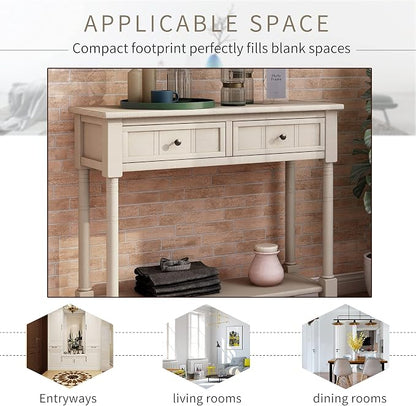 Harper & Bright Designs TREXM Daisy Series Console Table Traditional Design - Image 4