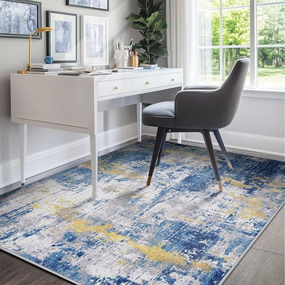 RELEANY Washable 8'x10' Abstract Area Rug - Image 7