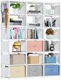 Mavivegue Book Shelf, 18 Cube Storage Organizer, DIY Bookcase, Metal Cube by Mavivegue