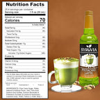 Syruvia Pistachio Latte Syrup & Cinnamon Oatmeal Cookie Syrup - 25.4 fl oz. Premium Coffee Flavoring Syrup. Kosher, & Gluten-Free. Perfect for Enhancing Drinks, Smoothies, Shakes, Desserts, & More.