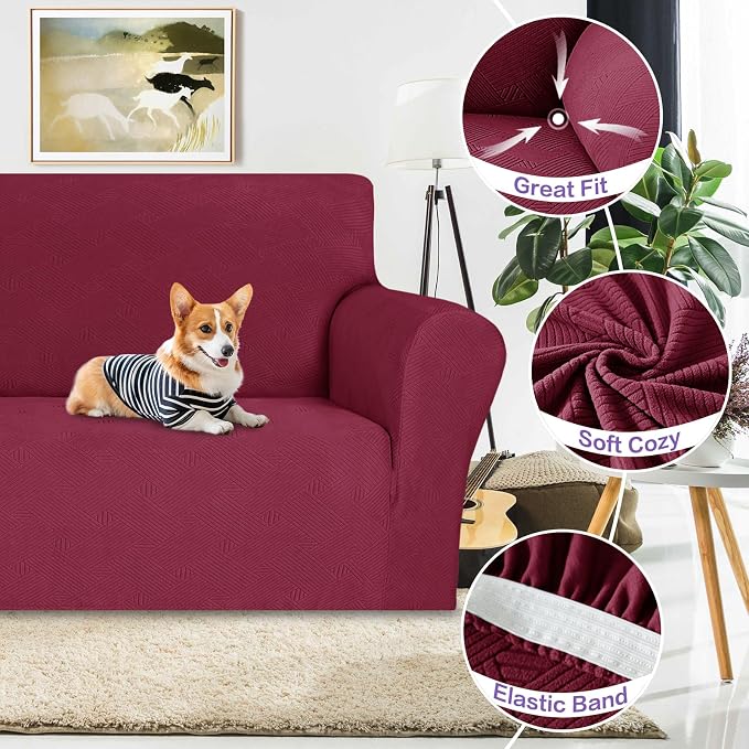 ZNSAYOTX Oversized Super Stretch Couch Cover, New Universal Sofa Covers - Image 2