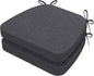 AAAAAcessories D-Shaped Chair Cushions, Machine-Washable Cover, Dark Grey by AAAAAcessories