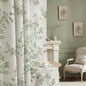 Sage Green Boho Floral 100% Blackout Curtains 84 Inch 2 Panels | Farmhouse by Unknown