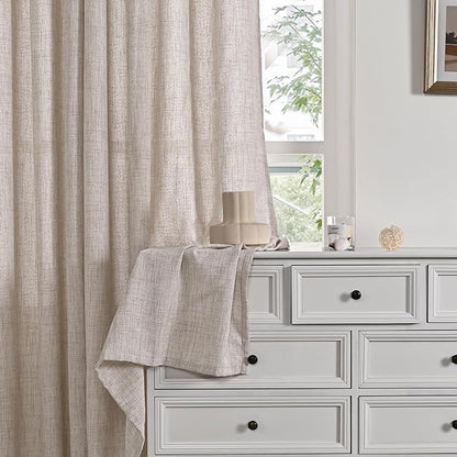 YoungsTex Short Linen Curtains 34x48 Inch Long - Image 7