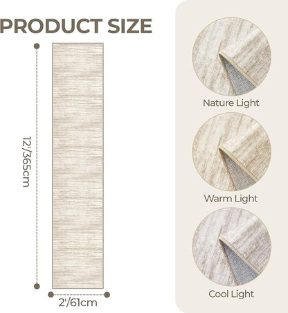 2x12 Runner Rug Non Slip, Washable Hallway Runner Rug, Laundry Room, Soft - Image 2