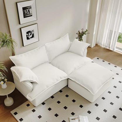 2 Seat with Ottoman L Shape Modular Sectional Couch Sofa - Image 3