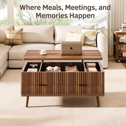 Lift Top Coffee Table with Storage - Image 8