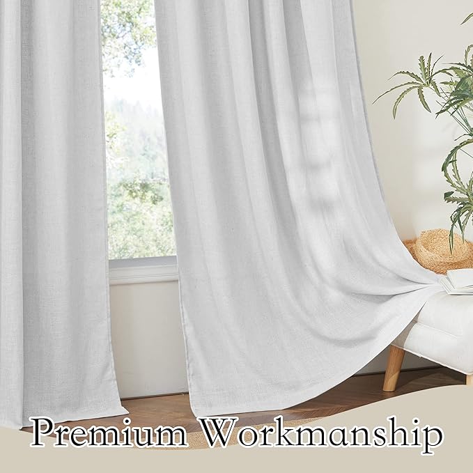RYB HOME Sheer Curtains for Kitchen - Image 5