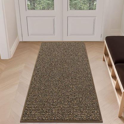 BEQHAUSE Dirt Trapper Door Mat 24" x 60", Non-Slip Washable Doormats, Low by BEQHAUSE
