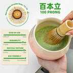 TEANAGOO 7 Pcs Matcha Whisk Set, Pink Matcha Set, Ceremony Matcha Powder Kit,Matcha Tea Set for Making Latte,Matcha Whisk Set and Bowl with Scoop&Sifter,Fuji Design Ceramic Bowl,Gift for Matcha Lovers