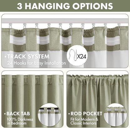 MIULEE 100% Blackout Linen Curtains - Image 5