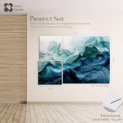 Soon Global Acoustical Wall Panels, 72 X 48 Inches Art Acoustic Panels - Image 2