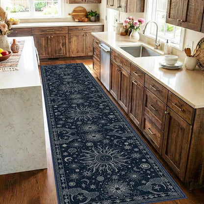 Vacuum-Friendly, 2x10 Washable Area Rug by meejou