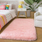 Amdrebio Pink Small Mini Cute Fluffy Area Rug 2x3 by Amdrebio