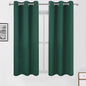 Dark Green Blackout Curtains/42 x 63 Inch/Set of Two Panels Grommet Bedroom by Lemomo