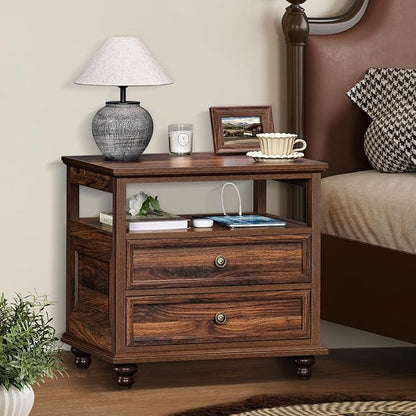 Joaxswe Farmhouse Nightstand Set of 2 - Image 8