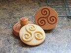 Wood Cookie Stamp, 2.5 Inch (Triskelion CS-119)