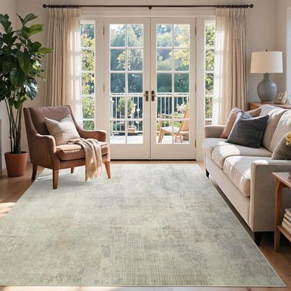 4x6 Ft Area Rugs for Living Room, Soft Non-Slip Washable Rugs Modern Abstract by Cuzwlovita