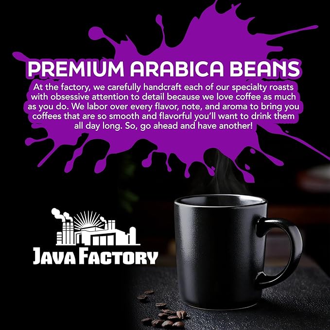 Java Factory Flavored Coffee Pods, Peanut Butter and Jelly, Compatible with K Cup Brewers, 40 Count