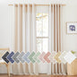 NICETOWN Beige Sliding Door Curtains Linen Sheer Textured, Grommet Semi Sheer by NICETOWN