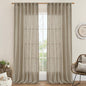 Sheer Linen Curtains 96 inches Long 2 Panels Set by LAMIT