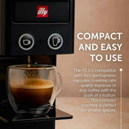 Illy Y3.3 Espresso Machine, Single Serve Coffee Machine for IperEspresso Capsules, Single Cup Espresso Maker (Black)