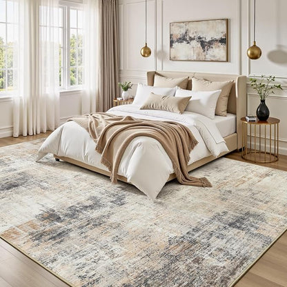 6x9 Area Rug for Living Room, Abstract Washable Non-Slip Carpet, Dining Room - Image 2