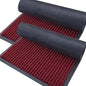 OLANLY 2-Pack Front Door Mats 47x23, Waterproof Heavy-Duty Doormats | Wine Red by OLANLY