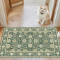 AMADA HOMEFURNISHING 2x3 Washable Entry Rug, Vintage Distress Print Pattern by AMADAHOMEFURNISHING