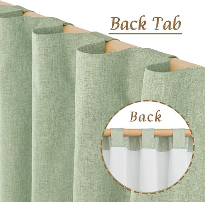 54 Inch Natural 100% Blackout Linen Curtains - Image 6
