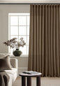 Extra Wide 120 Inch Long Pleat Curtains 70 Inch Wide Dutch Cocoa | Pinch Pleat by Twodrapes