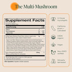 Om Master Blend Mushroom Capsules - Organic Mushroom Supplement with 10 Mushrooms and Ashwagandha – Support Immunity, Gut Health & Stress Relief, 84 Count (28 Servings)