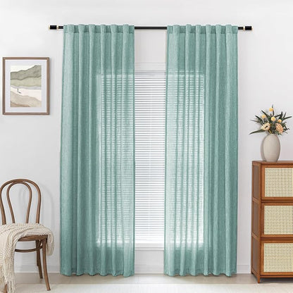 MYSKY HOME Turquoise Living Room Curtains - Image 2