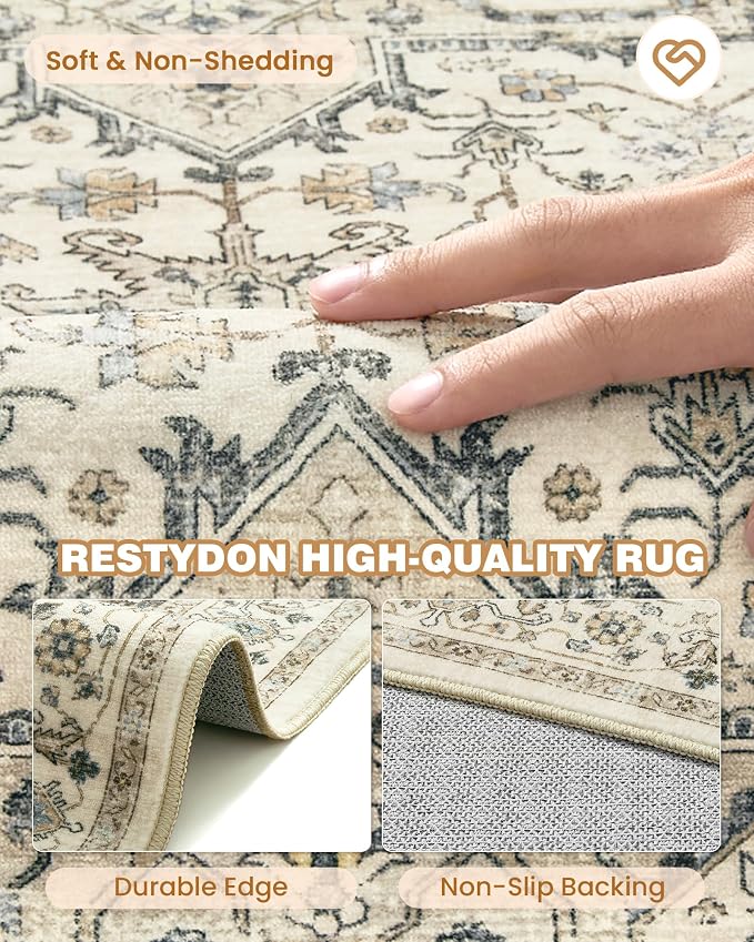 Kitchen Runner Rug Non Slip Washable Rugs 2.5x8, Carpet Runner - Image 7