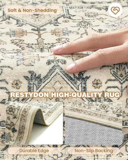 Runner Rug 2x8 Runners for Hallways Washable Rugs, Non Slip Low Pile Soft - Image 7