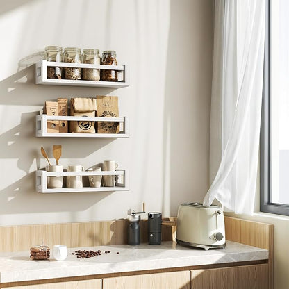 TidyCorner Upgraded Thick Floating Shelves, Solid Wood Bookshelf - Image 9