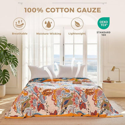 LUTBM Boho Throw Blanket for Couch Sofa Chair Cotton Blankets for Bedroom - Image 2