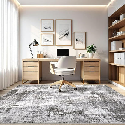 LOONGRUG 7x10 Area Rug Washable Large Neutral Modern Living Room Rugs | - Image 8