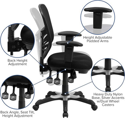 Flash Furniture Nicholas Mid-Back Swivel Desk Chair - Image 13