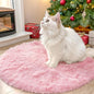 OLANLY Pink Round Rugs for Bedroom by OLANLY