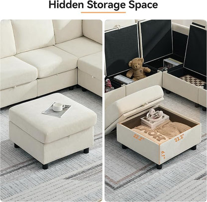 104'' V Shaped Modular Sofa, Sectional Couch - Image 7