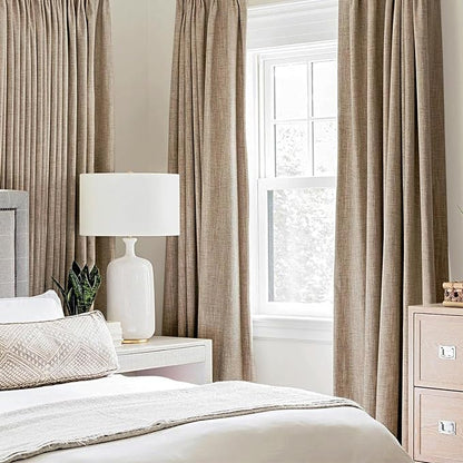 MIULEE 100% Blackout Linen Curtains - Image 2