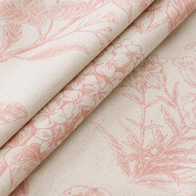 Set of 2 Decorative Floral Pillow Covers 18x18 Inch Light Pink | Neutral - Image 2