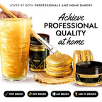 MONÉGASQUE Gold Edible Glitter for Drinks 15g – Edible Glitter for Cakes & Cocktails - Gold Luster Dust for Cocktail, Halloween Food Decorations, Cake Decorating Sprinkles Spray - Drink Shimmer Powder