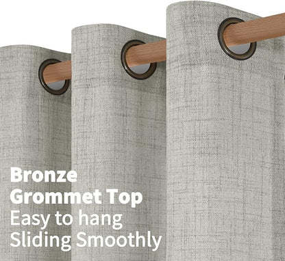 YoungsTex 72 Inches Long Light Grey Curtains - Image 5