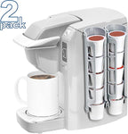 STORAGENIE Coffee Pod Holder Side Mount K Cup Pods Dispenser compatible with Keurig Coffee Makers, Perfect for Small Counters