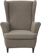 HAOYONG Wing Chair Slipcovers Printed Wingback Chair Covers 2 Pieces Wingback by HAOYONG