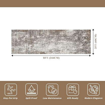 Washable 2x8 Kitchen Rug Runner – Non-Slip Stain-Resistant Soft Carpet Runner - Image 2