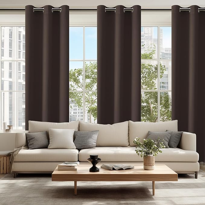 Blackout Curtains for Bedroom, 42 x 84 Inches Long, 2 Panels | Thermal - Image 6